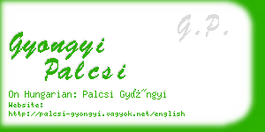 gyongyi palcsi business card